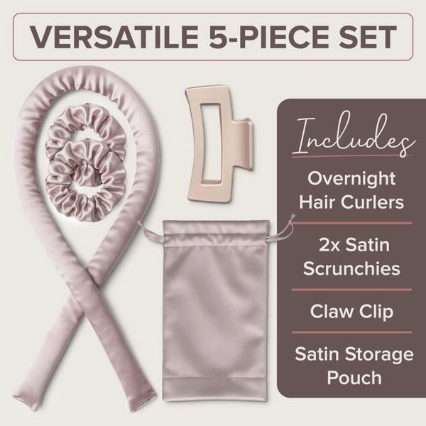 NYK1 Heatless Curlers: 5-Piece Headband Set For Effortless Waves & Curls