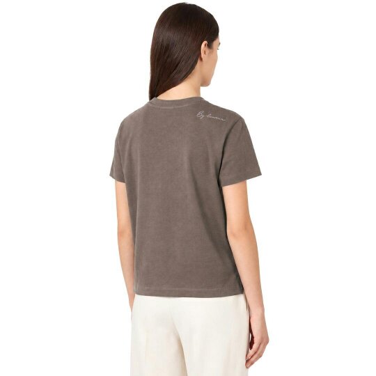 By Lanvin Shoulder Logo Brown T-Shirt