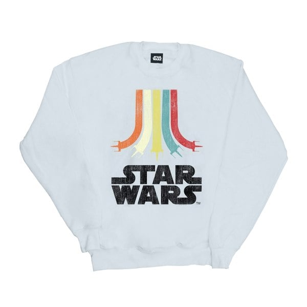 Star Wars Boys Retro Rainbow Sweatshirt - White