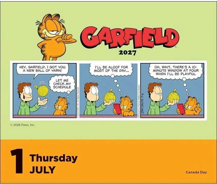 Garfield Day-to-Day Desk Calendar 2027