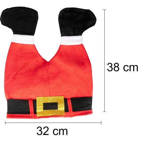 Adult Santa’s Legs Christmas Hat in Soft Velour for Fun Festive Parties image 7