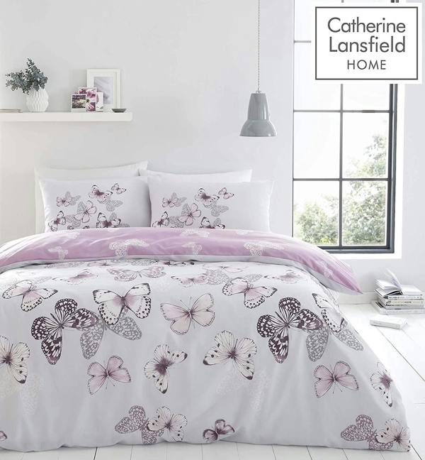Scatter Butterfly Heather Duvet Cover Set