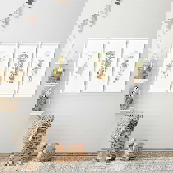 Giraffe Nursery | Set of 3 wall art prints