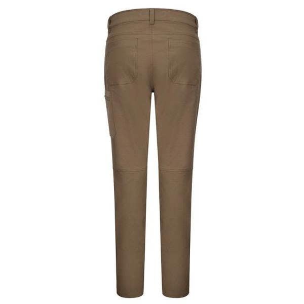 Back view of Hoggs of Fife Rothesay utility trousers in brown with rear patch pockets