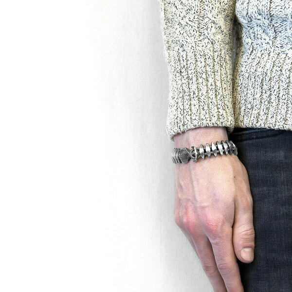 Anchor & Crew Delta Anchor Maxi Silver Chain Bracelet