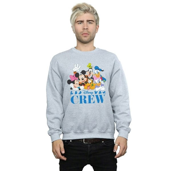 Disney Mens Mickey Mouse Disney Friends Sweatshirt - Sports Grey