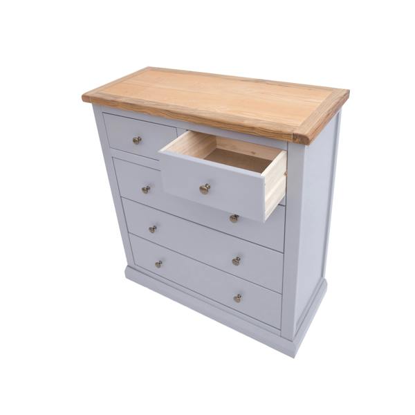 Cabinet Bits Rocca 5 Drawer Chest of Drawers Brass Knob