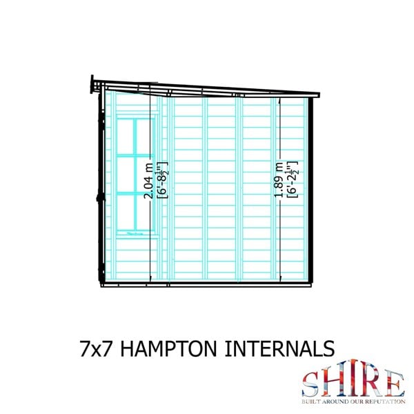 Shire Hampton 7x7 Corner Summerhouse 12mm Interlock Cladding - Best Shed