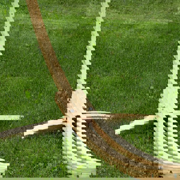 Vivere Solid Pine Arc Hammock Stand (305 cm) - Natural