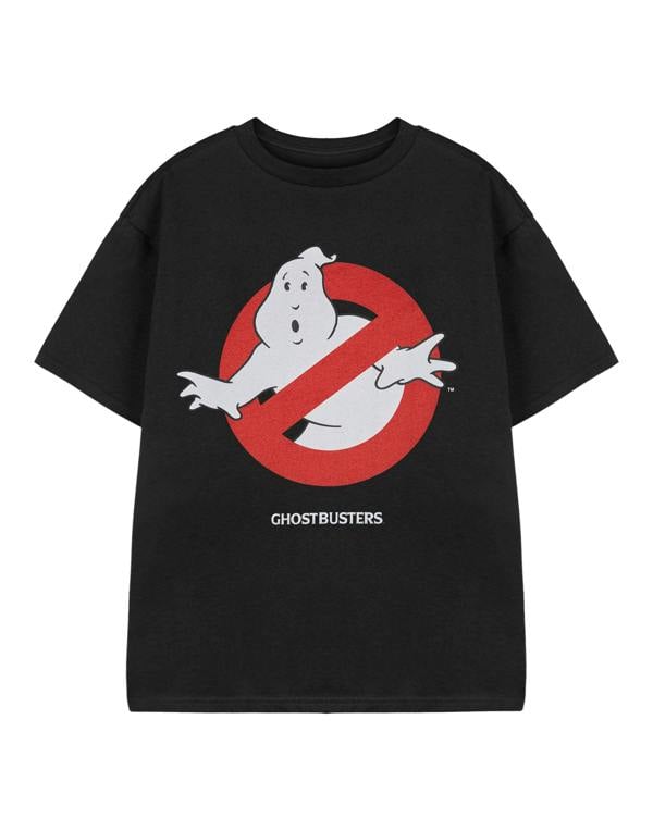 Ghostbusters Unisex Black Classic Logo Short Sleeved T-Shirt