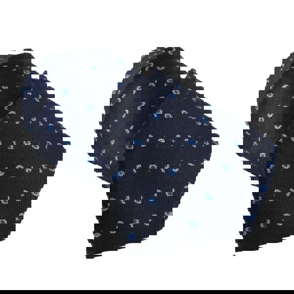 Dunhill luxurious mulberry silk tie in a cog pattern