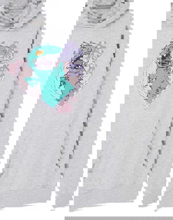 Rugrats Womens Grey Reptar Love Hoodie