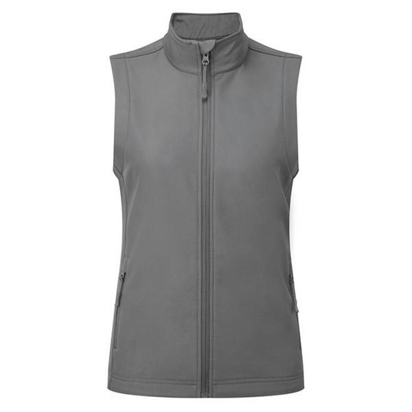 Premier Womens/Ladies Windchecker Recycled Printable Gilet - Dark Grey