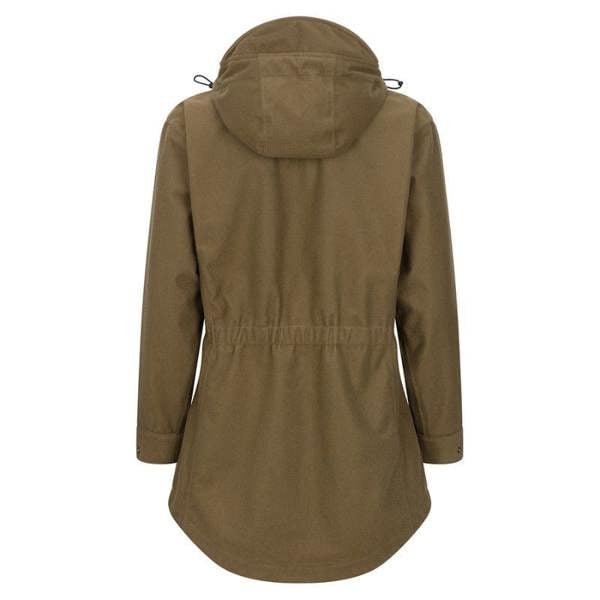 Hoggs of Fife Torness womens waterproof smock with a scooped hem and full hood for all day protection when out on the field