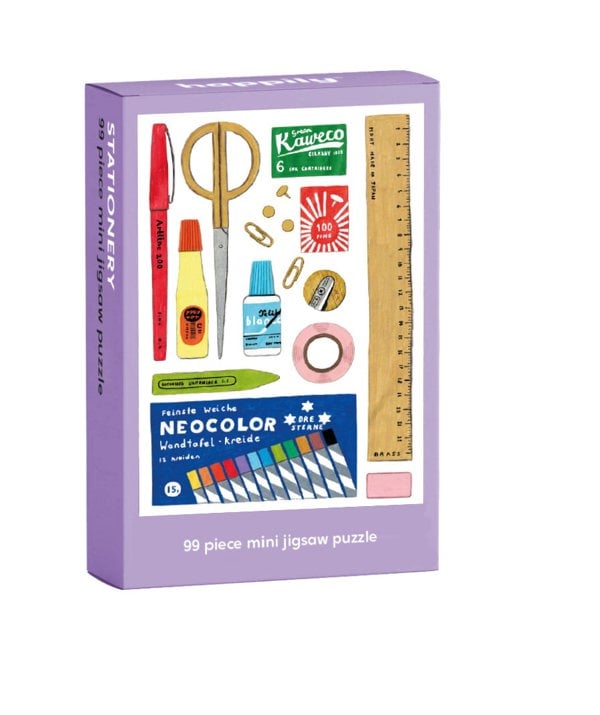 Happily Puzzles Stationery - 99 Piece Mini Jigsaw Puzzle