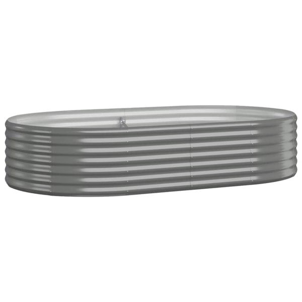 Berkfield Garden Raised Bed Powder-coated Steel 175x100x36 cm Grey