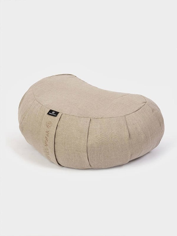 Crescent Zafu Linen Cushion