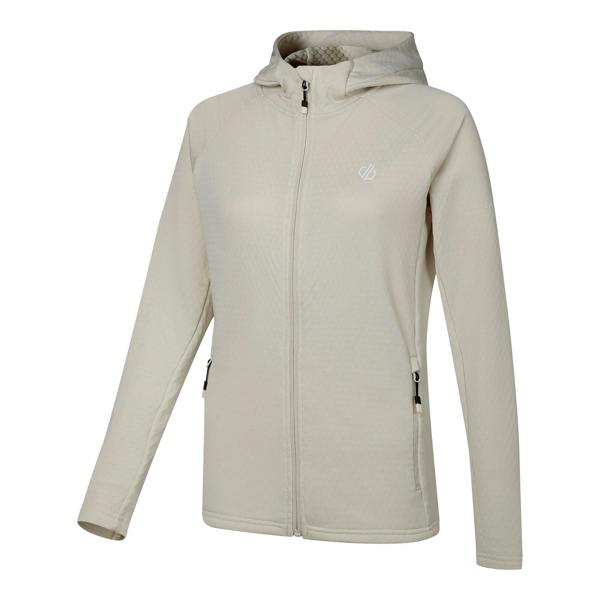 Dare 2B Womens/Ladies Ventura Stretch Hooded Midlayer - Almond Milk - 
