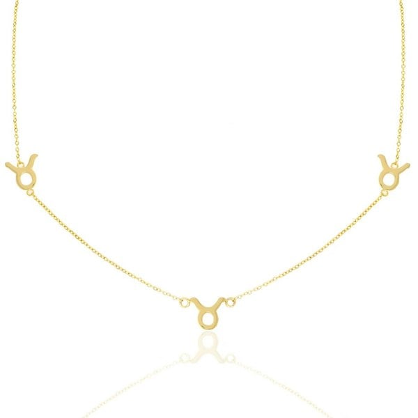 Say It With Taurus Necklace - Yellow Gold Plated