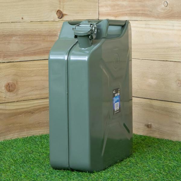 Samuel Alexander 20 Litre Metal Jerry Can for Fuel with Leak Proof Bayonet Closure