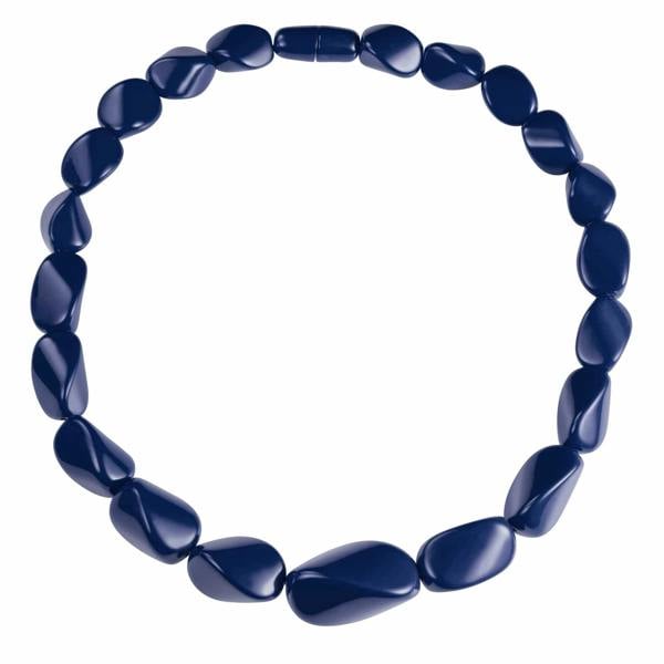 Zavana Twisted Blue Chunky Statement Necklace for Women