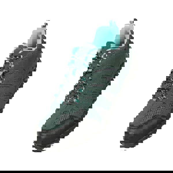 Mountain Warehouse Womens/Ladies Outdoor II Suede Walking Shoes - Dark Grey/Petrol - 