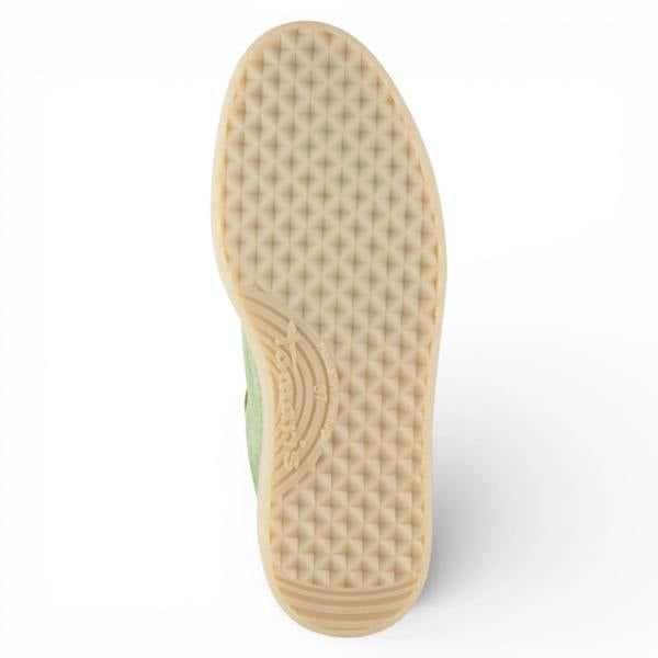 Tamaris Women's Green Leather Neon Stripes Sneakers