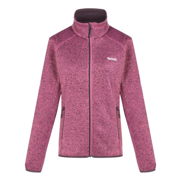 Regatta Women's Newhill Marl Full Zip Fleece Jacket - Violet