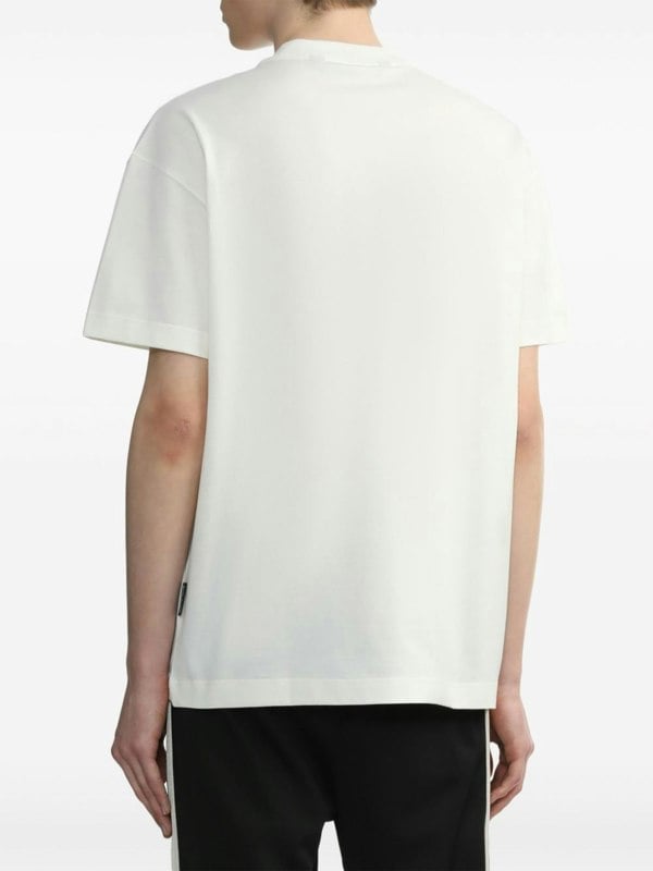Palm Angels Monogram Studded T Shirt White - Supplied FashionPALM ANGELS