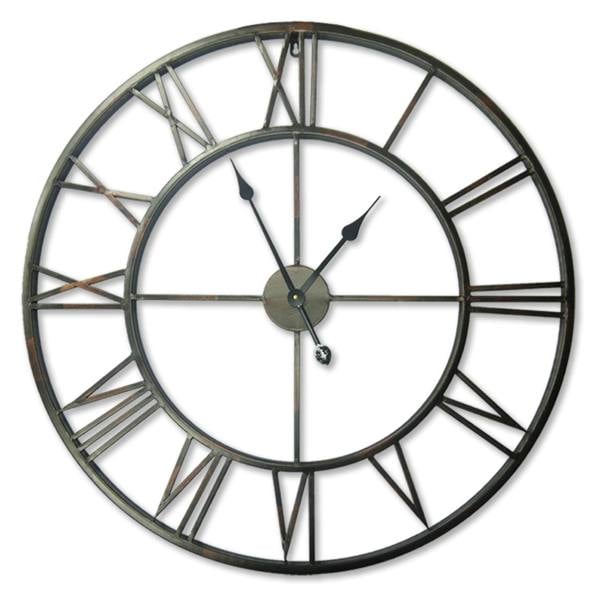 WALPLUS WC2083 - Roman No. Iron Wall Clock - 56 cm / 22 in