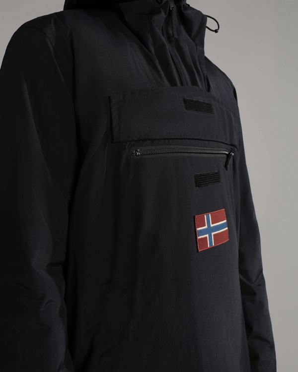 Napapijri Rainforest Winter 3 Mens Hooded Anorak - Black 041