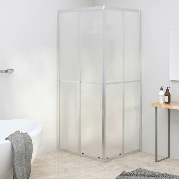 Berkfield Shower Cabin Frosted ESG 90x70x180 cm