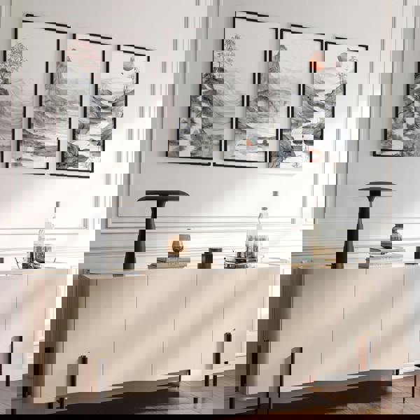 Modern Living Room Art | Set of 3 Asian Inspired Wall art Prints