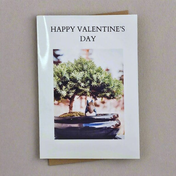 Yorkshire Bonsai Personalised Greeting Card "Happy Valentine's Day"