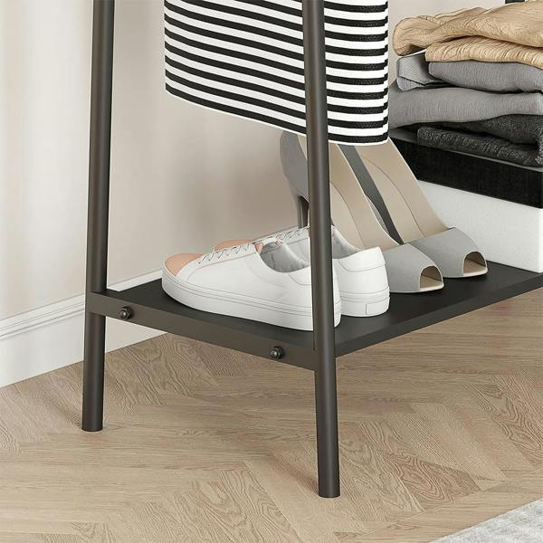 Havendro Heavy Duty Open Wardrobe Double Clothes Rail Garment Hanging Stand
