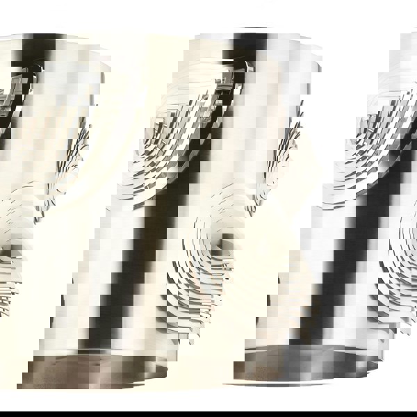 Satin Nickel Solid Metal Easy Fit Lamp Shade with Laser Cut Leaves Image 4