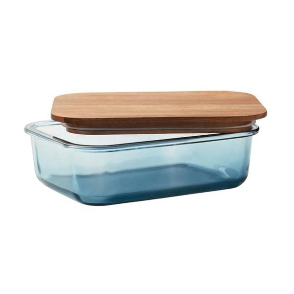 MidOcean Vitrio Lunch Glass 800ml Lunch Box - Transparent Blue - 