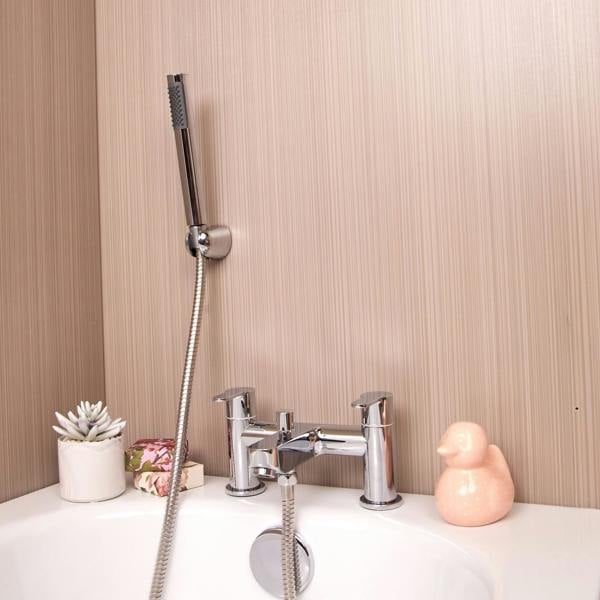 Flode Omberg Bath Shower Mixer Tap - Polished Chrome Finish
