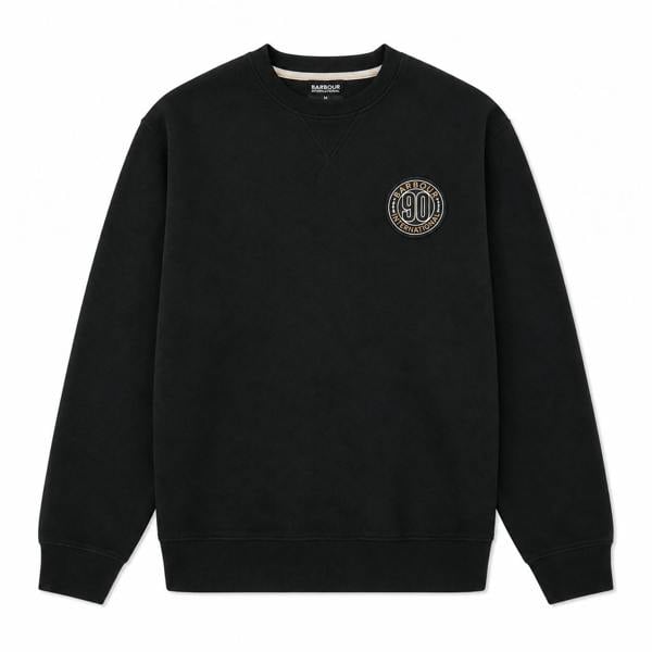 Barbour International 90th Anniversary Graphic Sweatshirt Black