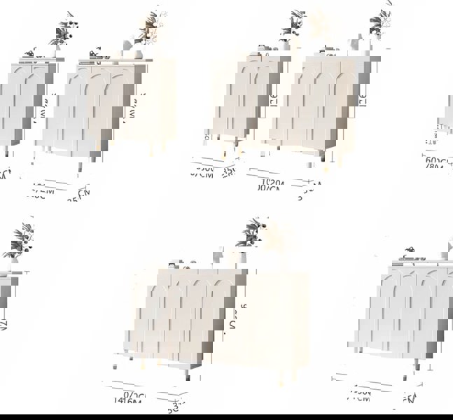 Mia Shoe Storage, Cream with coat hangers with shoe storage