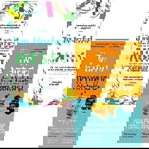 Tim Harford Collection 2 Books Set (Messy and How to Make the World Add Up)