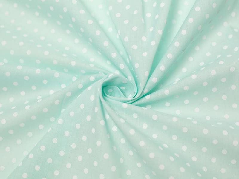 Minerva Core Range Printed Polycotton Fabric - Spots Design Dressmaking Fabric, 112.5 cm / 45" Wide - per metre