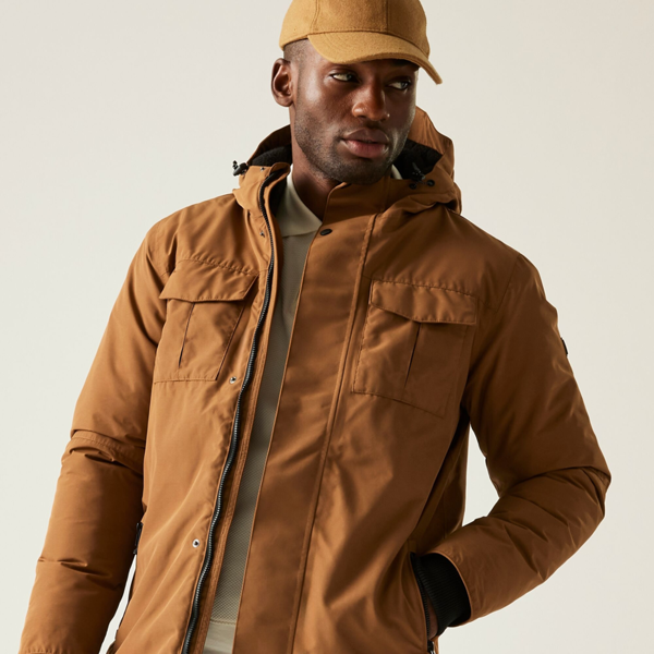 Regatta Mens Eamont Insulated Waterproof Jacket - Brown