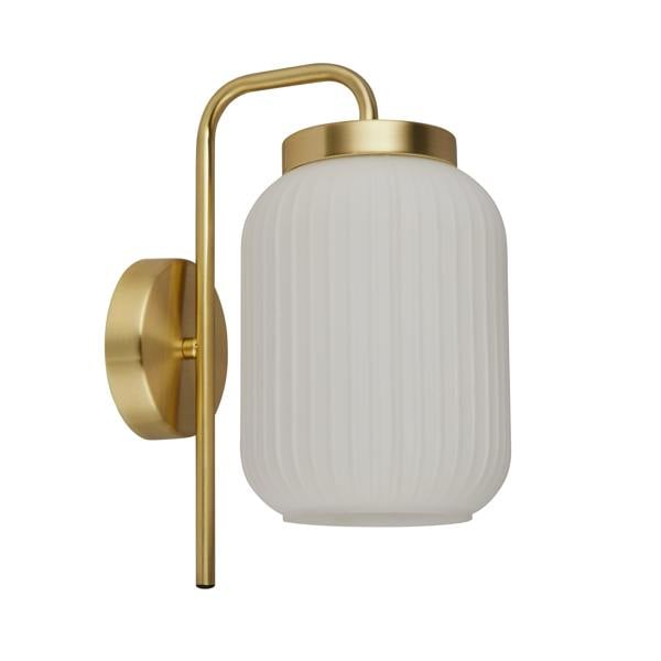 Lighting Collection FROSTED GLASS WALL LIGHT WHITE