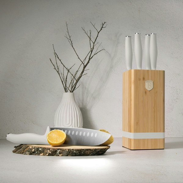 6 pcs knife set with BAMBOO stand Berlinger Haus BH2973