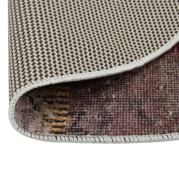 Berkfield Rug Washable Patchwork �_�_�__120 cm Multicolour Anti Slip