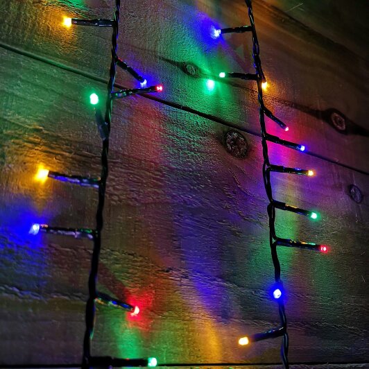 Samuel Alexander 3000 LED 37.2m Premier Clusterbrights Indoor Outdoor  Mains Operated Christmas Cluster Lights with Timer in Multicoloured