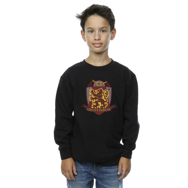 Harry Potter Boys Gryffindor Chest Badge Sweatshirt - Black