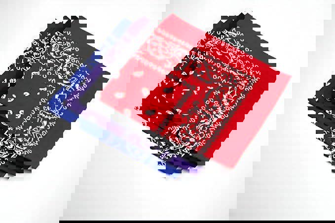 KAV Pack of 4 Multi-Purpose Bandanas - Cycling Headband, Face Mask, Neckerchief, Handkerchief for Men & Women - Hip-Hop, Sports