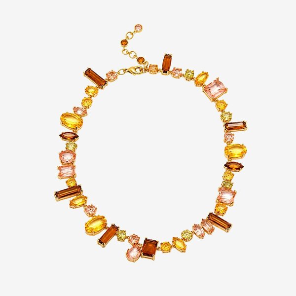 Uchi & Soto Hanabi Mixed Gold Stone Necklace